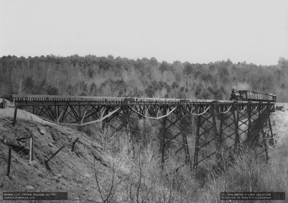 Photographic Print: Boston & Maine Railroad trestle in Marlboro, New Hampshire